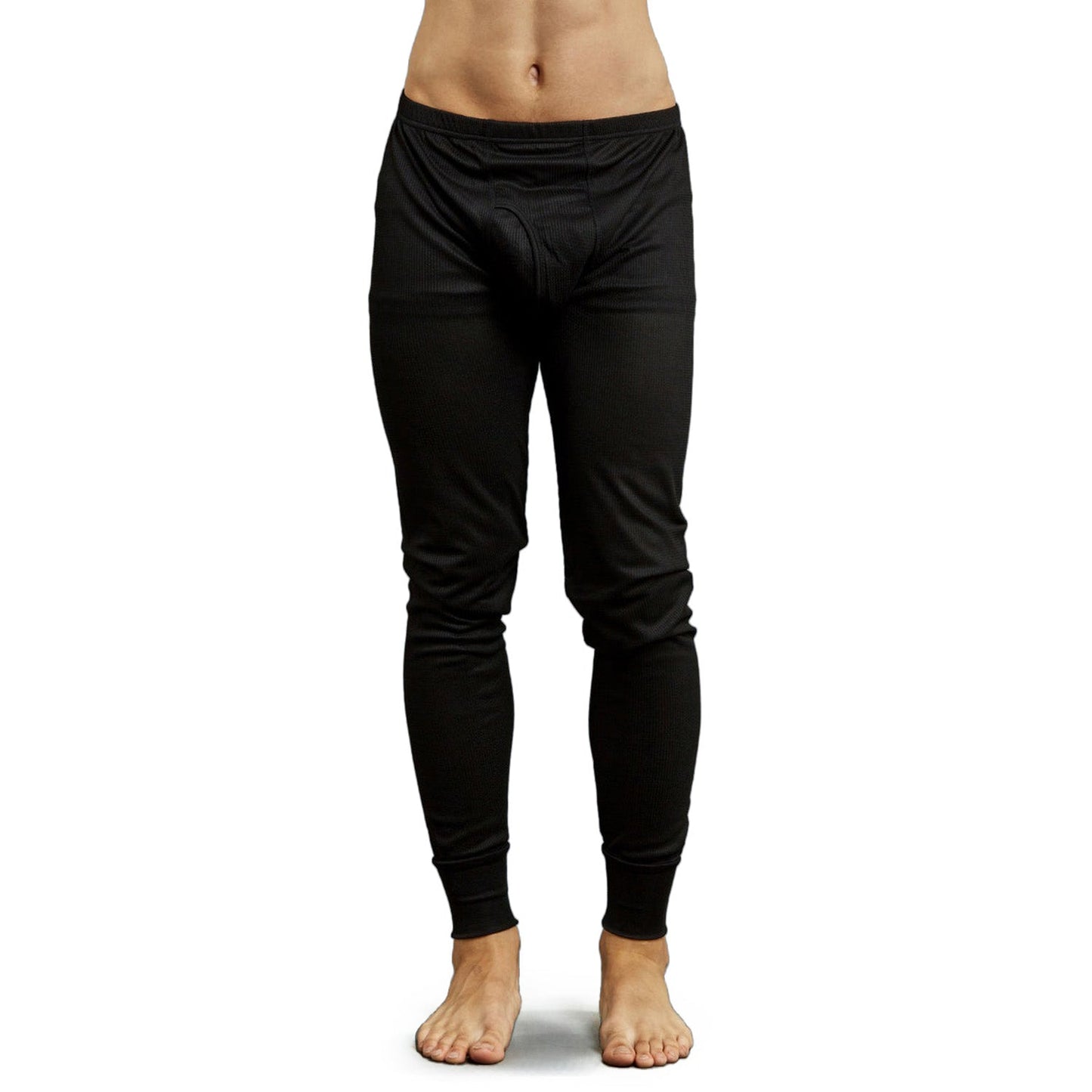 Männer Schwarz Winter Thermal Unterwäsche Set Assorted Größen - Bulk Case von 24