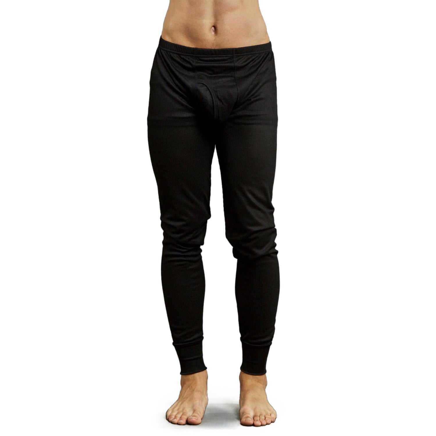Männer Schwarz Winter Thermal Unterwäsche Set Assorted Größen - Bulk Case von 24