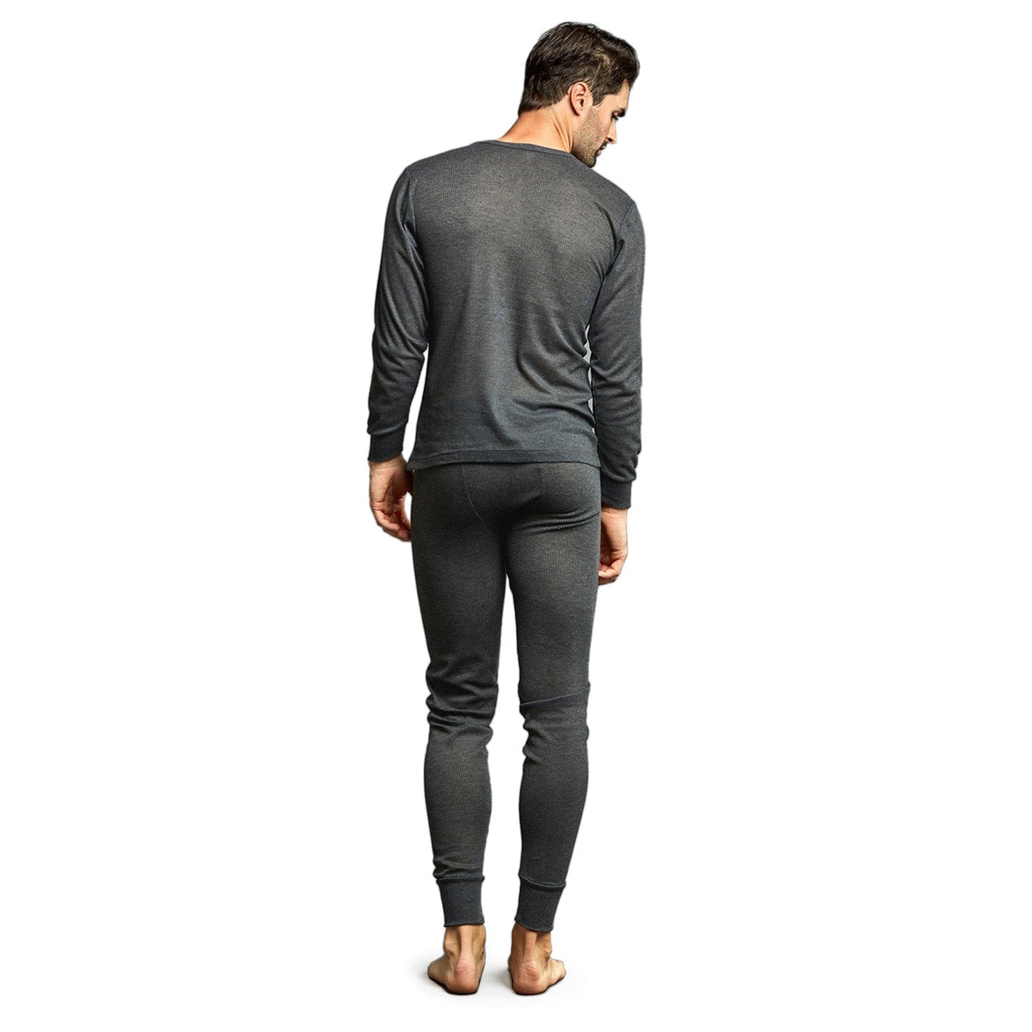 Herren Holzkohle Winter Thermal Unterwäsche Set Assorted Größen - Bulk Case von 24