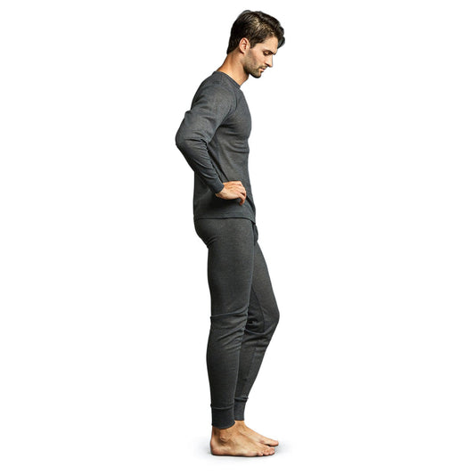 Herren Holzkohle Winter Thermal Unterwäsche Set Assorted Größen - Bulk Case von 24