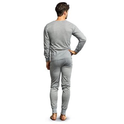 Herrengraue Winterthermal-Unterwäsche-Set Verschiedene Größen - Bulk Case von 24