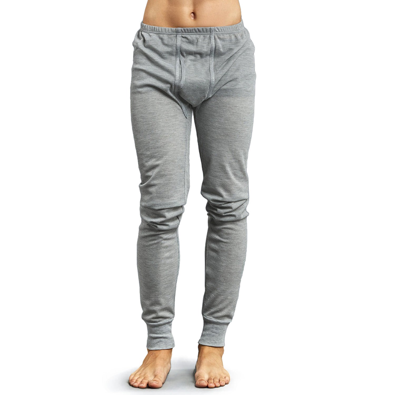 Herrengraue Winterthermal-Unterwäsche-Set Verschiedene Größen - Bulk Case von 24