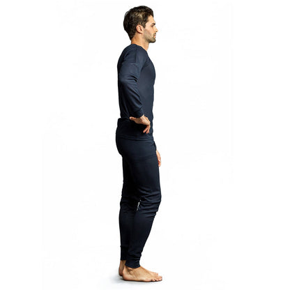 Herren Marineblau Winter Thermal Unterwäsche Set Assorted Größen - Bulk Case von 24