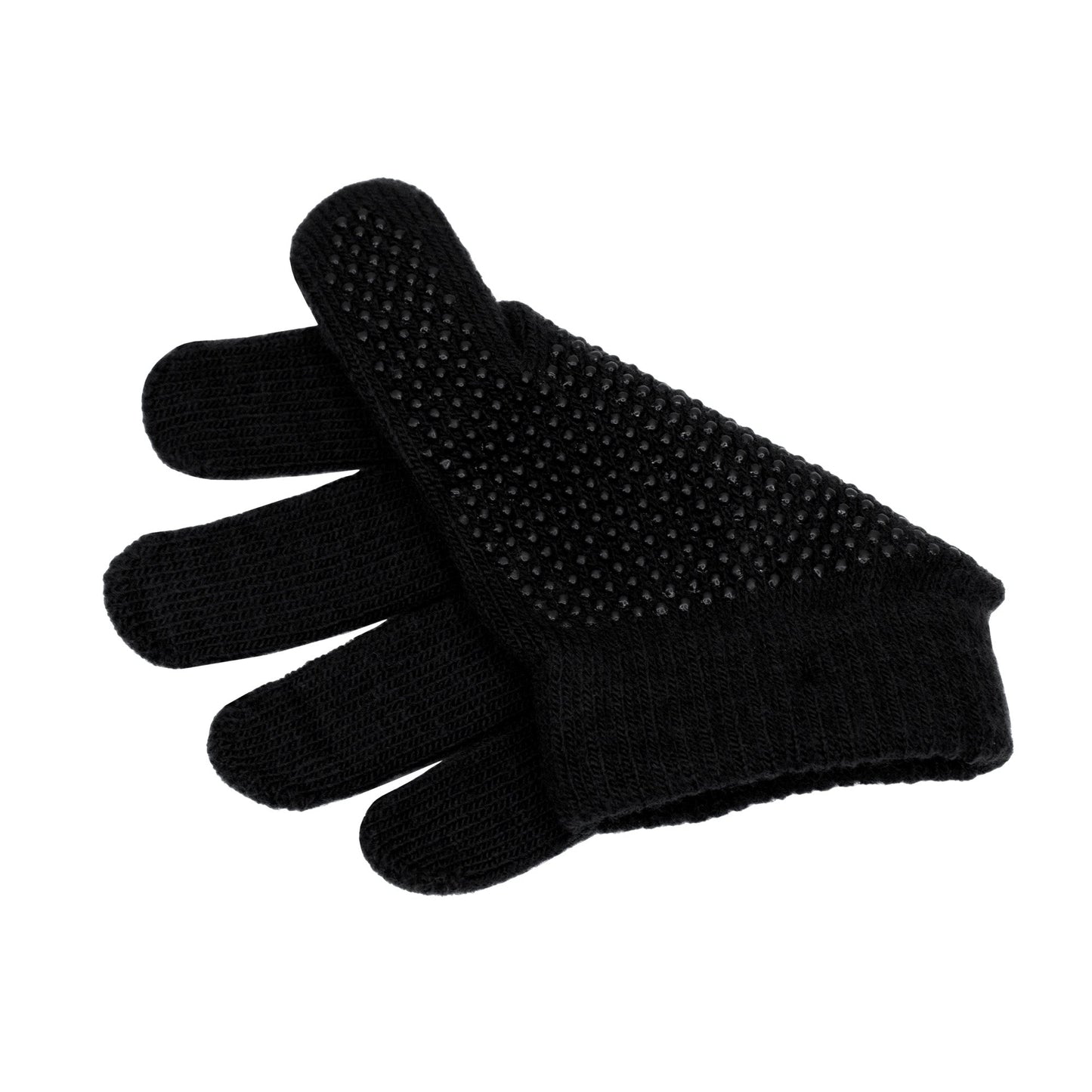 Schwarz Knit Wholesale Winter Handschuhe - Unisex - Obdachlose Pflege - Bulk Case von 96