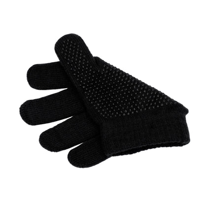 Schwarz Knit Wholesale Winter Handschuhe - Unisex - Obdachlose Pflege - Bulk Case von 96