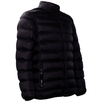 Herren-Hooded Warm Winter Wholesale Coats in Schwarz in verschiedenen Größen - Bulk Case von 12 Winter Jacken