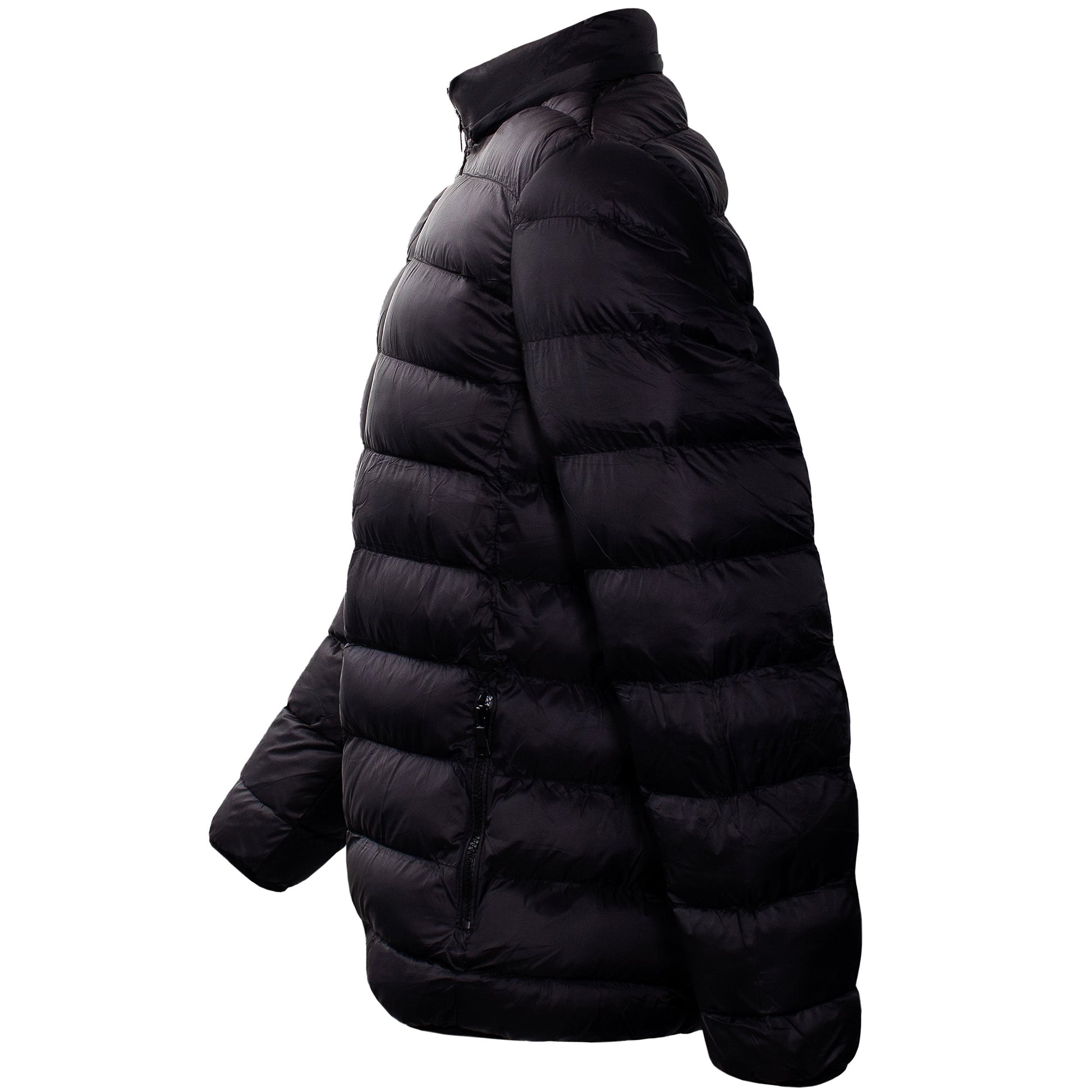 Herren-Hooded Warm Winter Wholesale Coats in Schwarz in verschiedenen Größen - Bulk Case von 12 Winter Jacken