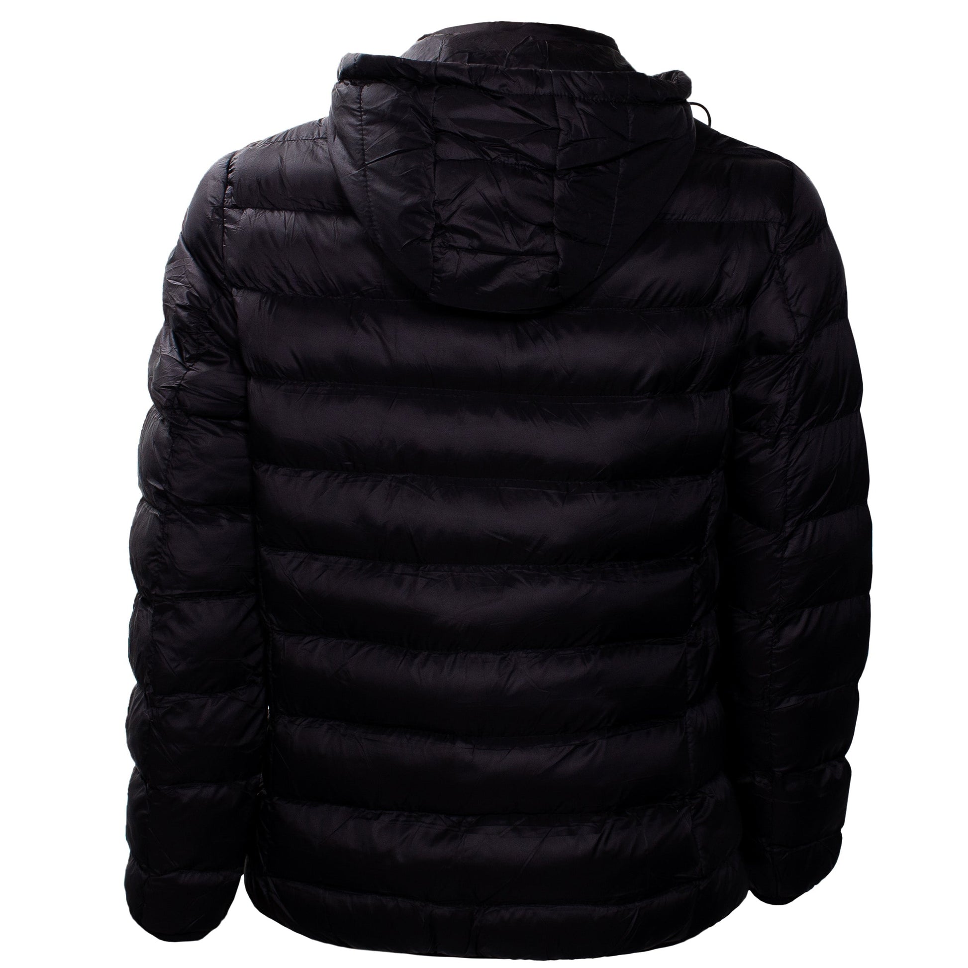 Herren-Hooded Warm Winter Wholesale Coats in Schwarz in verschiedenen Größen - Bulk Case von 12 Winter Jacken