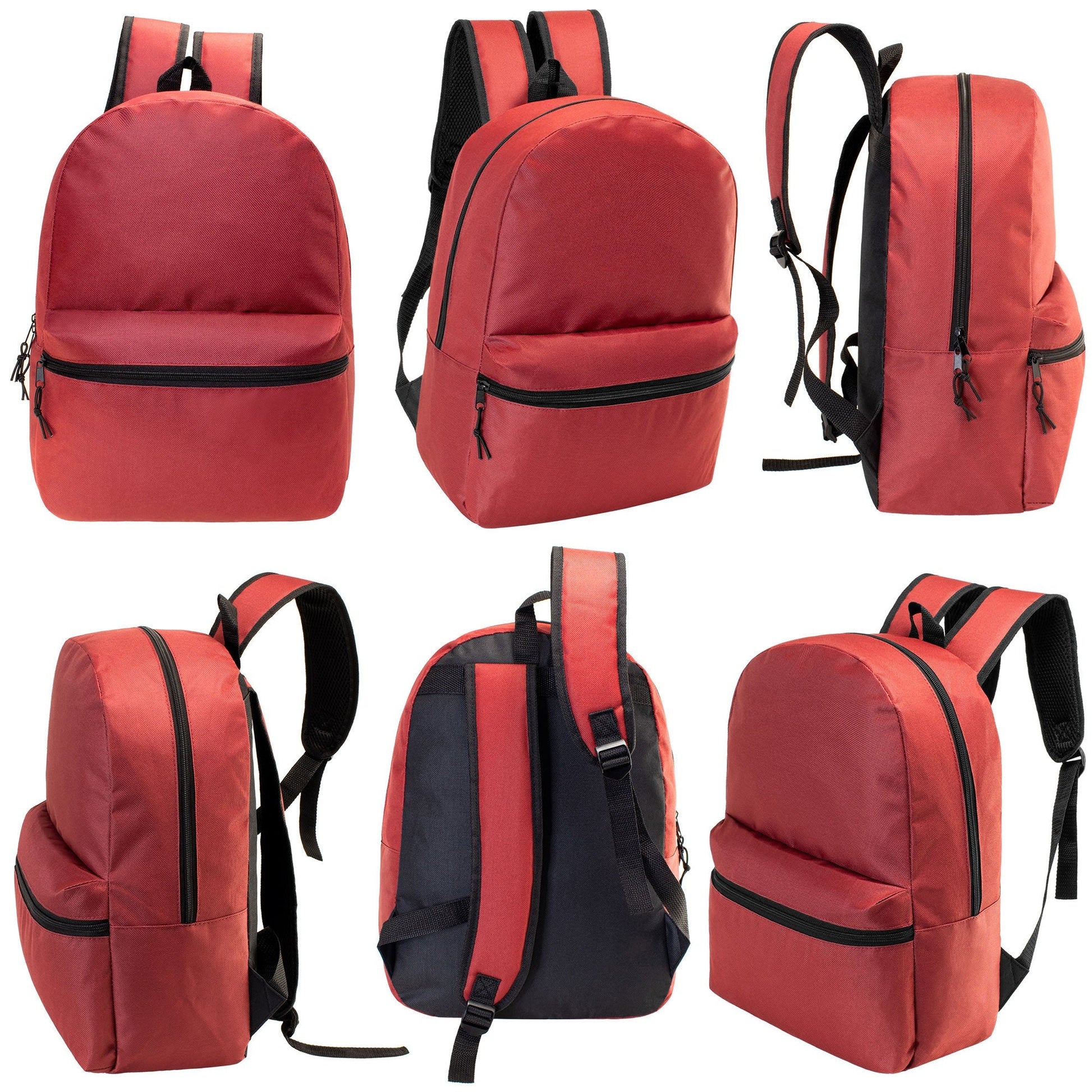 12 17 'Klassische Rucksäcke in 12 verschiedenen Farben & Ihre Wahl von 12 Bulk Hygiene Kits - Wholesale PFLEGE Package: Obdachlos, Notfall, Wohltätigkeit