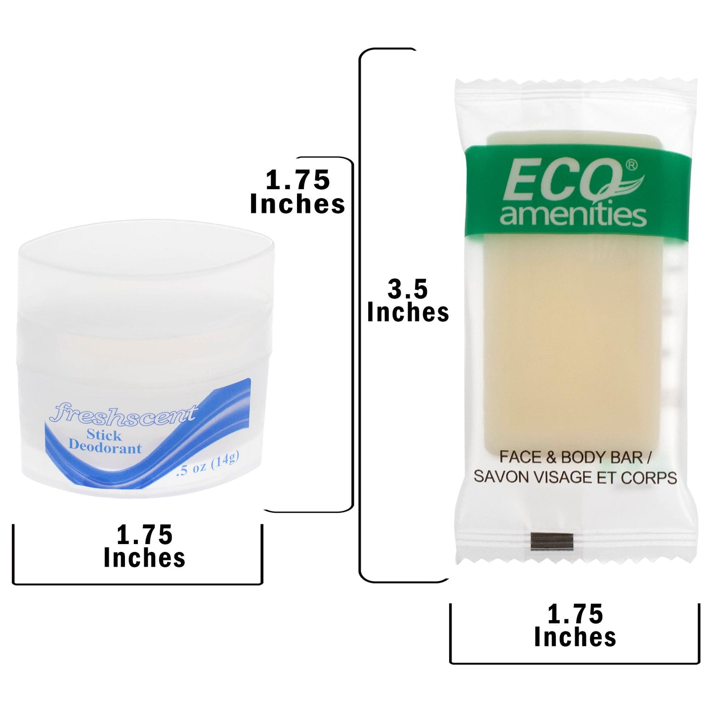 14 Stück Premium Wholesale Hygiene Kits - Reise Toilettenzubehör - Großhandelsfall von 48
