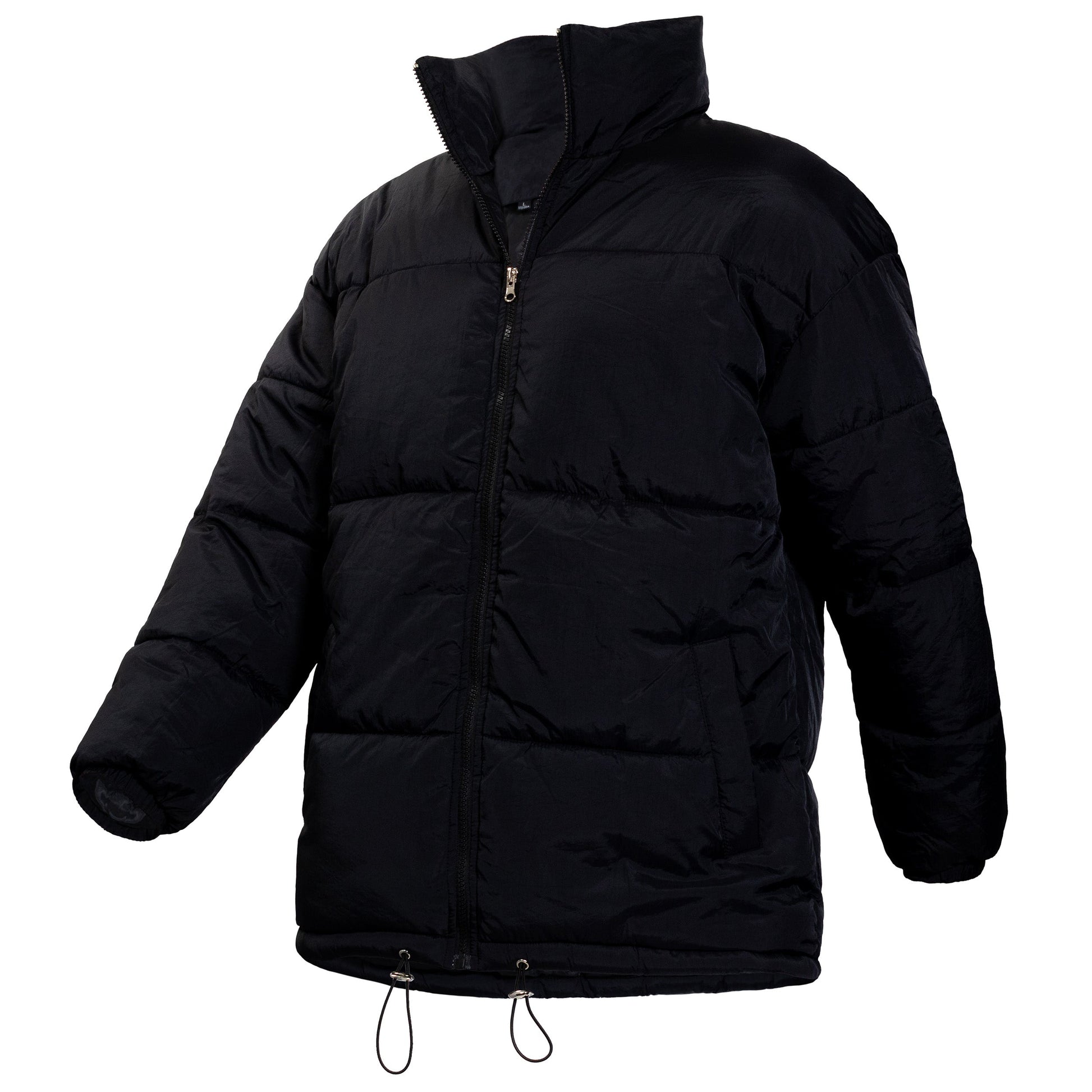 Warme Winter-Mäntel in Schwarz (nur große Größen) - Bulk Case von 12 Winterjacken
