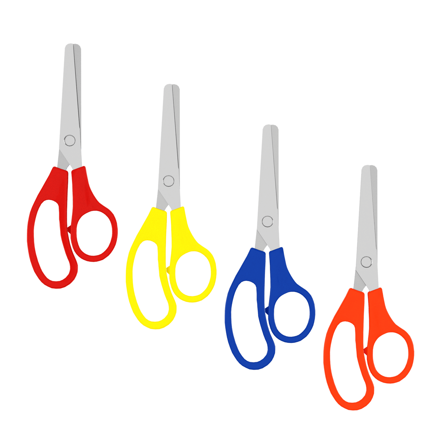 Wholesale 5' Kids Blunt Tip Scissors - Verschiedene Farben - Bulk Case von 500 Scheren