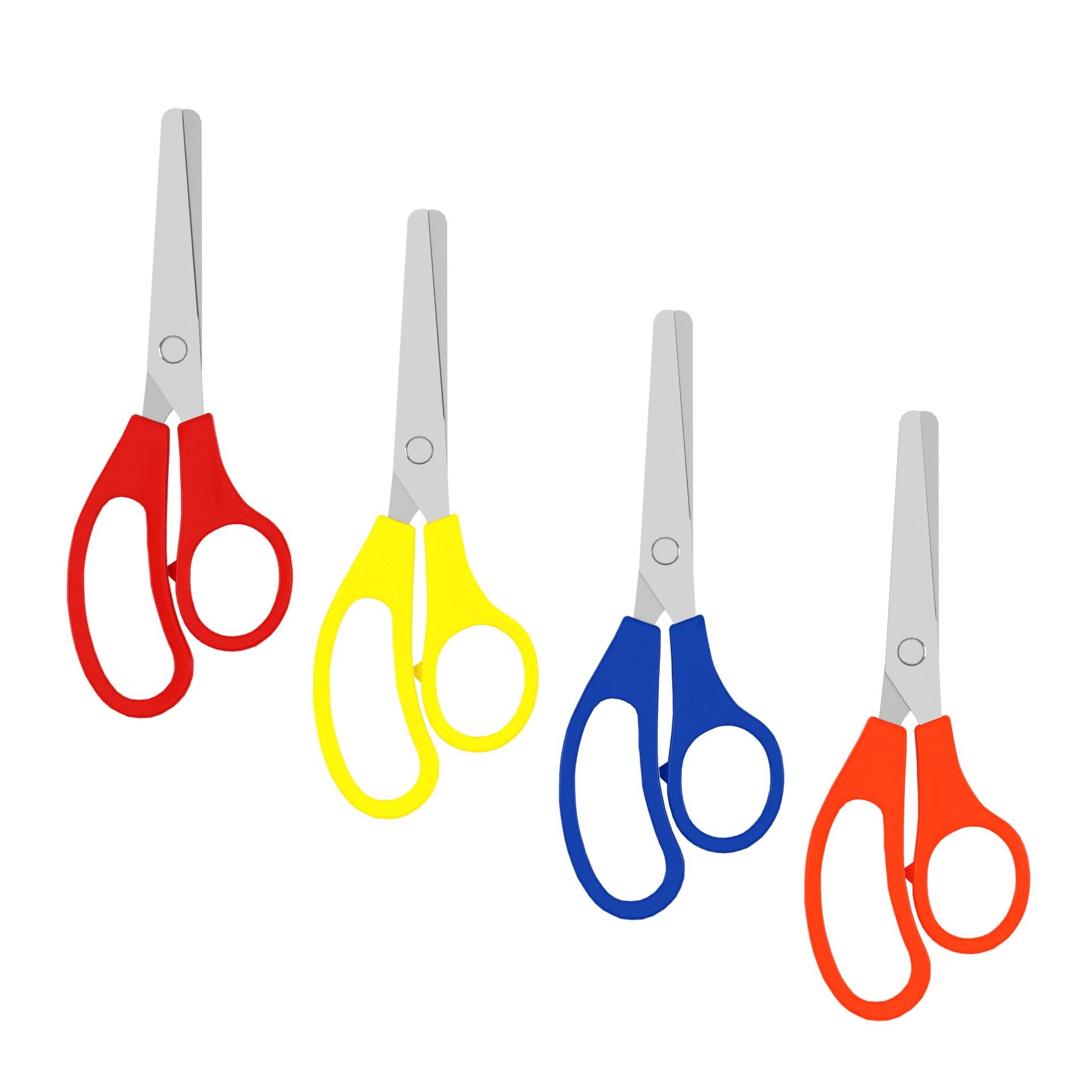 Wholesale 5' Kids Blunt Tip Scissors - Verschiedene Farben - Bulk Case von 500 Scheren
