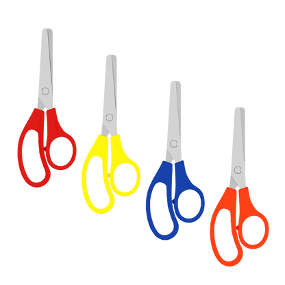Wholesale 5' Kids Blunt Tip Scissors - Verschiedene Farben - Bulk Case von 500 Scheren