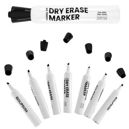 Schwarze Wholesale Dry Erase Marker mit einem Chisel-Tip - Low Geruch - Bulk Case von 250 Markern