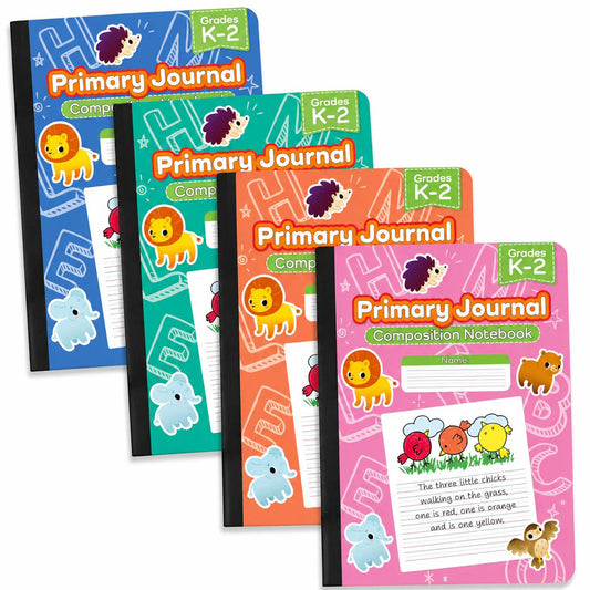 Wholesale Composition Notebooks 100 Blätter - Grades K-2 Primary Ruled - Bulk Case von 48