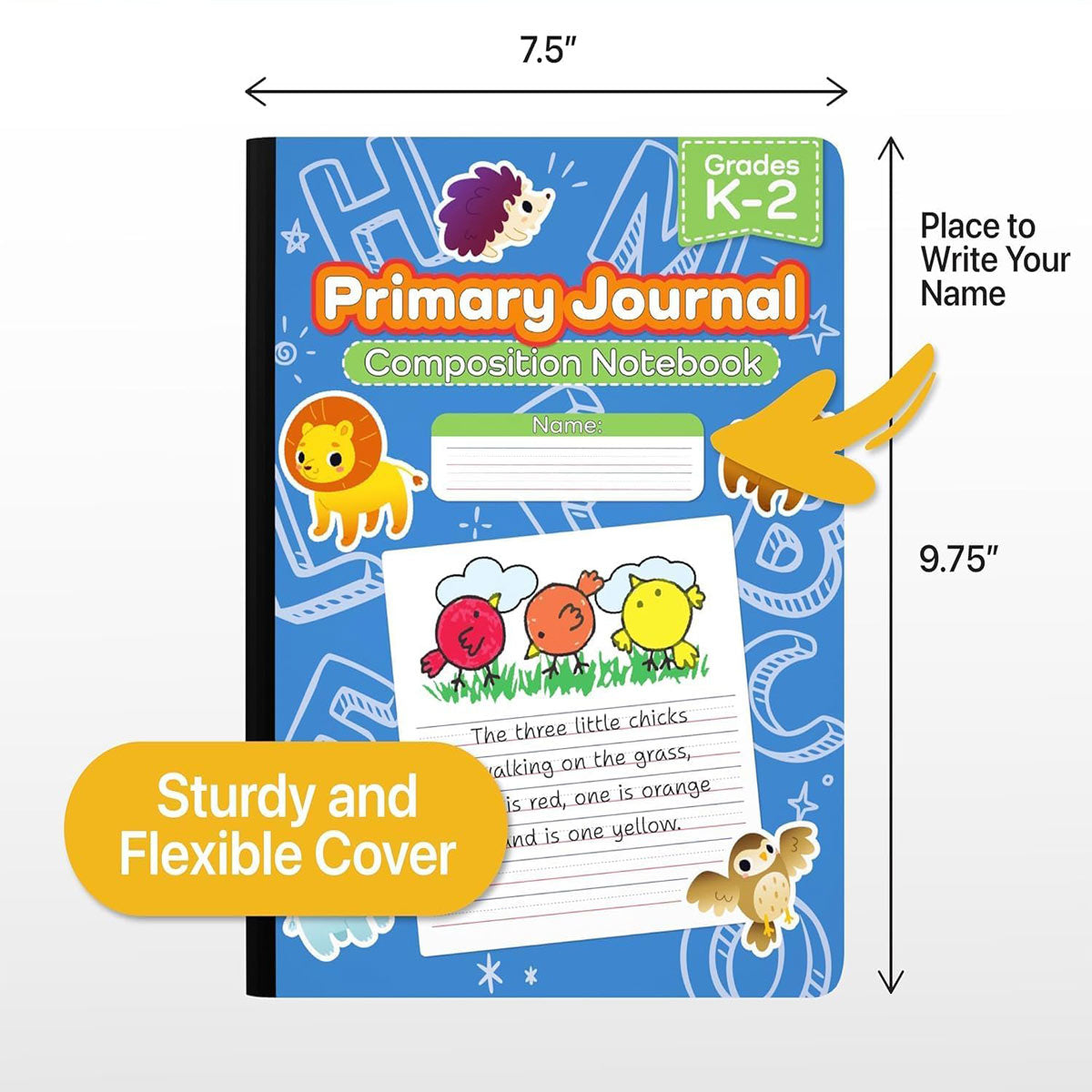 Wholesale Composition Notebooks 100 Blätter - Grades K-2 Primary Ruled - Bulk Case von 48