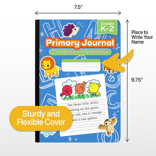 Wholesale Composition Notebooks 100 Blätter - Grades K-2 Primary Ruled - Bulk Case von 48
