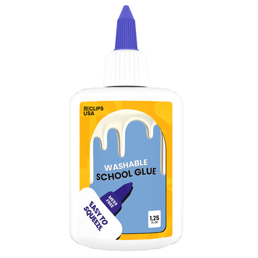 Großhandel Washable School Kleber in Weiß - 35 g Squeeze Flasche - Bulk Case von 72